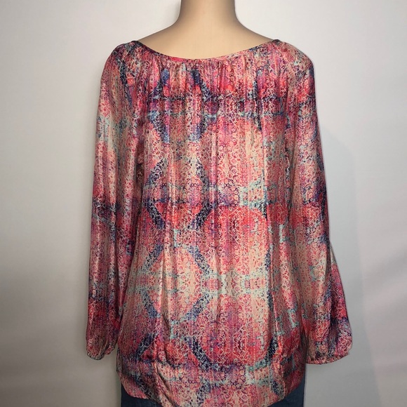 Tangerine NYC Roselette Long Sleeve Boho Top - Picture 3 of 8